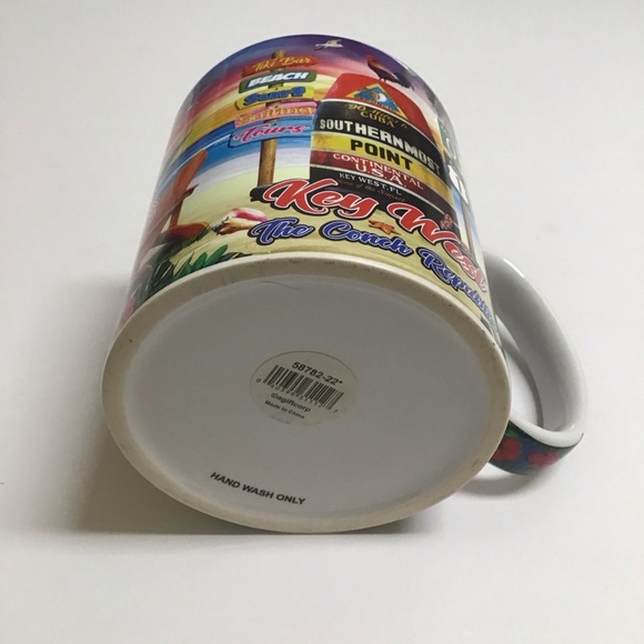 Key West Florida Coffee Mug Southernmost Point Wraparound Graphic Souvenir NEW - Picture 9 of 15